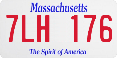 MA license plate 7LH176