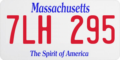 MA license plate 7LH295