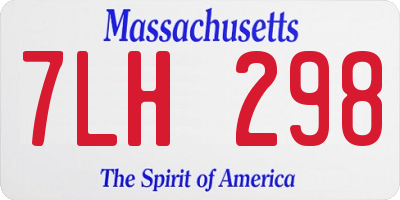 MA license plate 7LH298