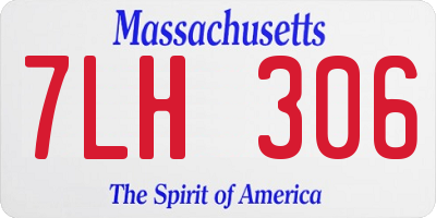 MA license plate 7LH306