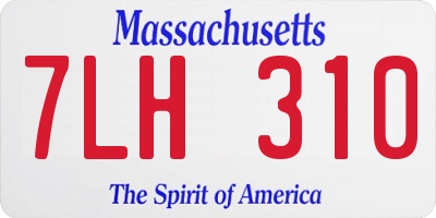 MA license plate 7LH310