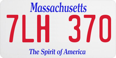 MA license plate 7LH370
