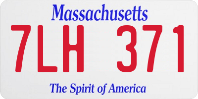 MA license plate 7LH371