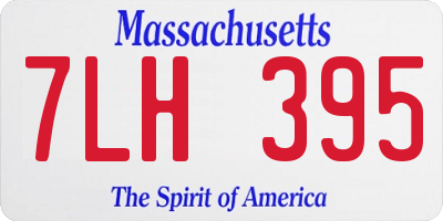 MA license plate 7LH395