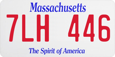 MA license plate 7LH446