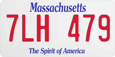 MA license plate 7LH479
