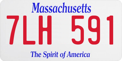 MA license plate 7LH591