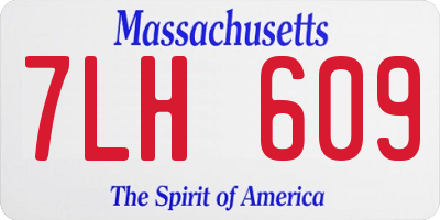 MA license plate 7LH609