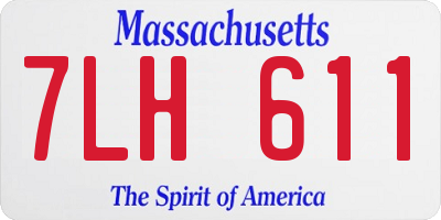 MA license plate 7LH611