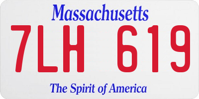 MA license plate 7LH619