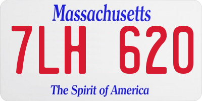 MA license plate 7LH620