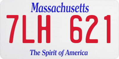 MA license plate 7LH621