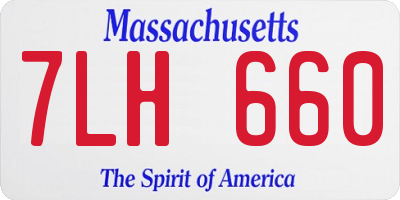 MA license plate 7LH660