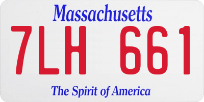 MA license plate 7LH661