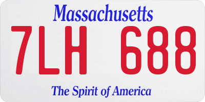 MA license plate 7LH688