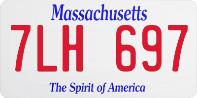 MA license plate 7LH697