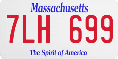 MA license plate 7LH699