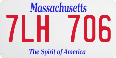 MA license plate 7LH706