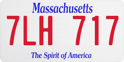 MA license plate 7LH717
