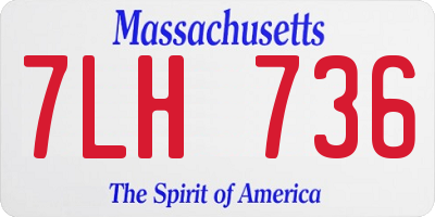 MA license plate 7LH736