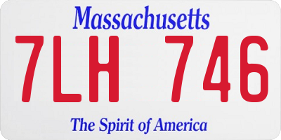 MA license plate 7LH746