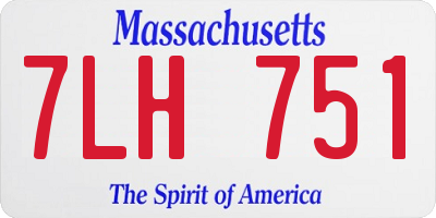 MA license plate 7LH751