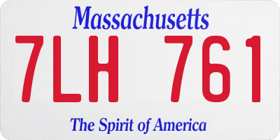 MA license plate 7LH761