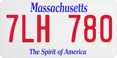 MA license plate 7LH780
