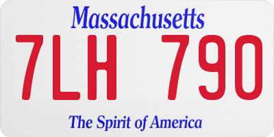 MA license plate 7LH790