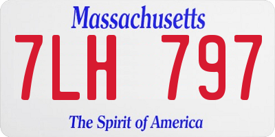 MA license plate 7LH797