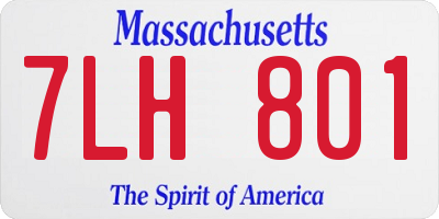 MA license plate 7LH801