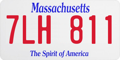 MA license plate 7LH811