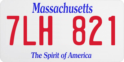 MA license plate 7LH821