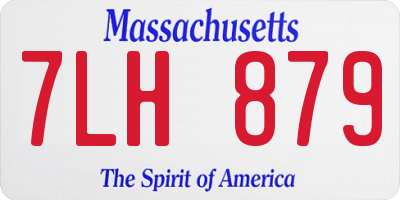 MA license plate 7LH879