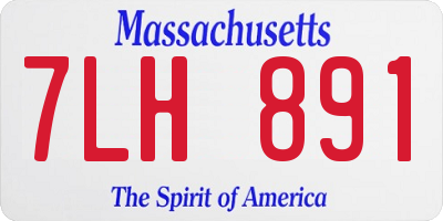 MA license plate 7LH891