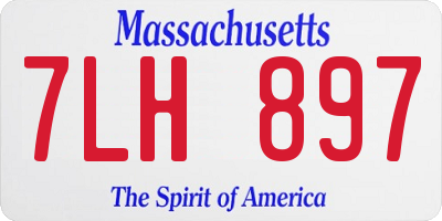MA license plate 7LH897