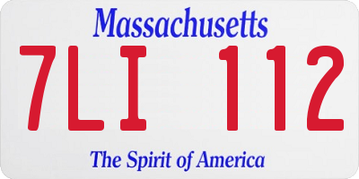 MA license plate 7LI112