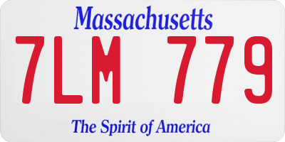 MA license plate 7LM779