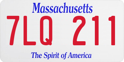 MA license plate 7LQ211