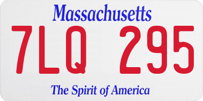 MA license plate 7LQ295