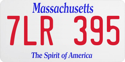 MA license plate 7LR395