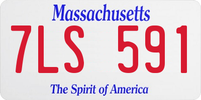 MA license plate 7LS591