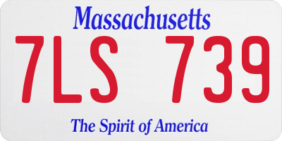 MA license plate 7LS739