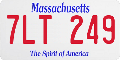 MA license plate 7LT249