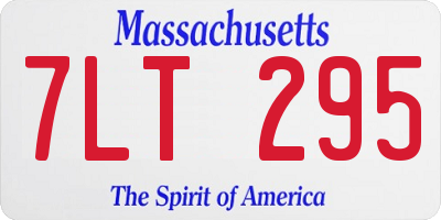 MA license plate 7LT295