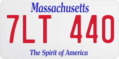 MA license plate 7LT440