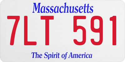 MA license plate 7LT591