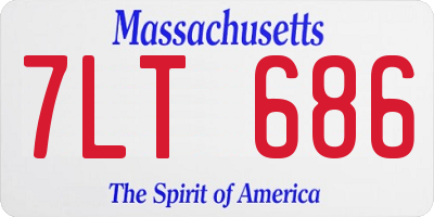 MA license plate 7LT686