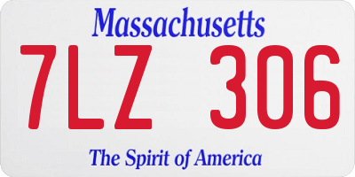 MA license plate 7LZ306