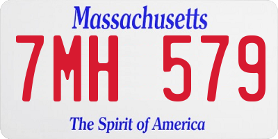 MA license plate 7MH579